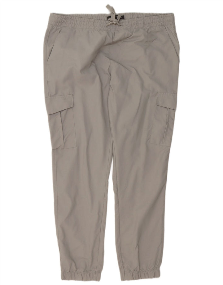 FRENCH CONNECTION Herren-Jogger-Cargohose XL W38 L29 Graues Polyester