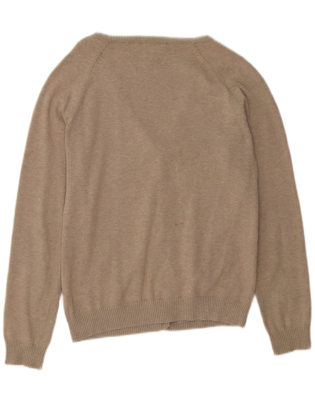 Zara Damen-Cardigan-Pullover UK 14 Large Graues Nylon