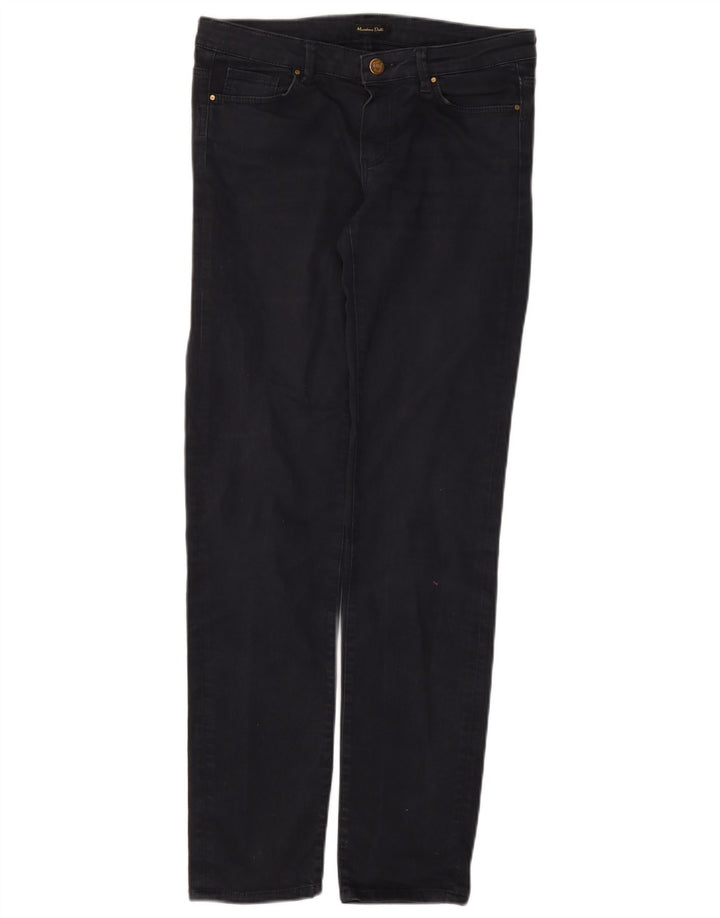 Massimo Dutti Damen Skinny Jeans W30 L31 Marineblau