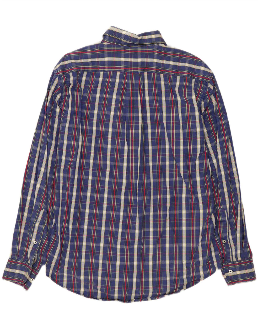 Benetton Herrenhemd, klein, marineblau kariert