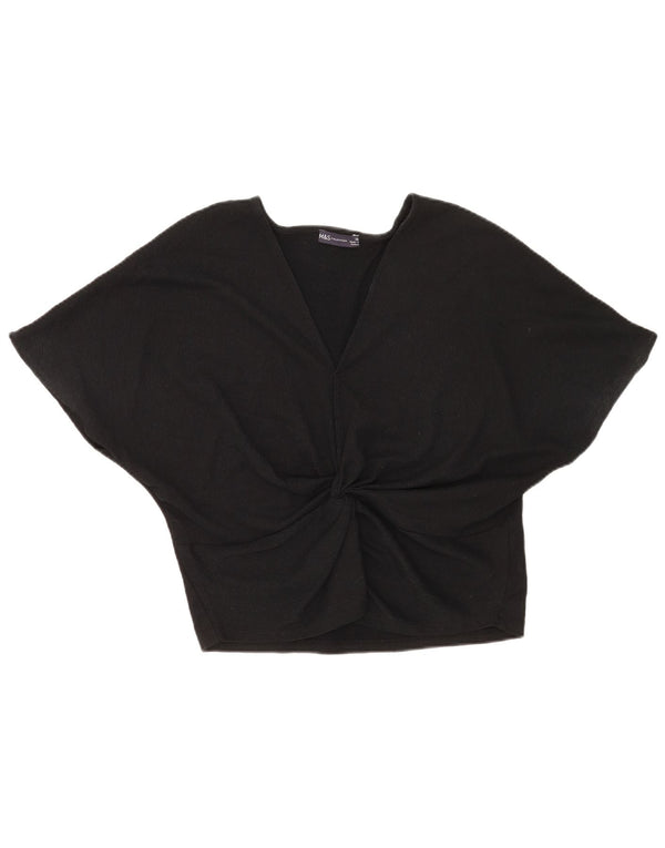 Marks & Spencer Damen Blusenoberteil UK 16 Large Schwarz Polyester