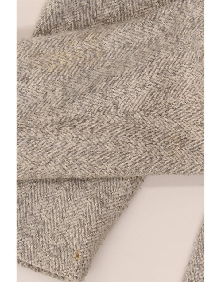 Zara Damen Mantel UK 12 Mittelbeige Herringbone Polyester