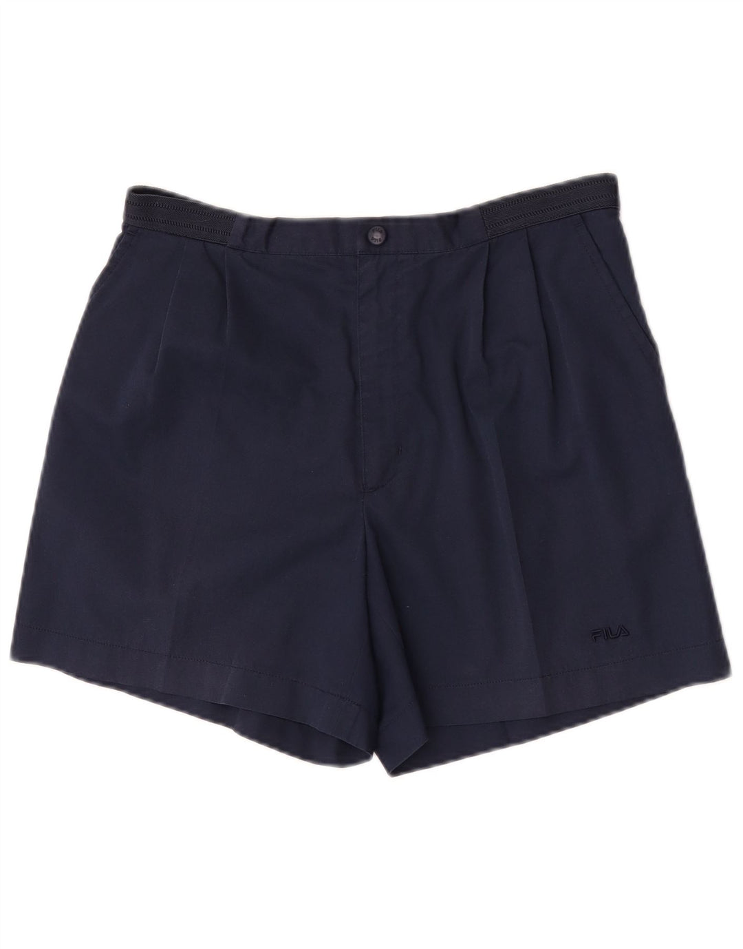 Fila Herren Pegged Chino Shorts IT 48 Medium W32 Marineblaues Polyester