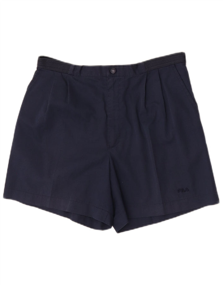 Fila Herren Pegged Chino Shorts IT 48 Medium W32 Marineblaues Polyester