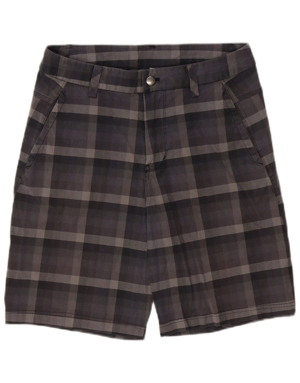 Lululemon Mens Chino Shorts W32 Large Grey Check Cotton
