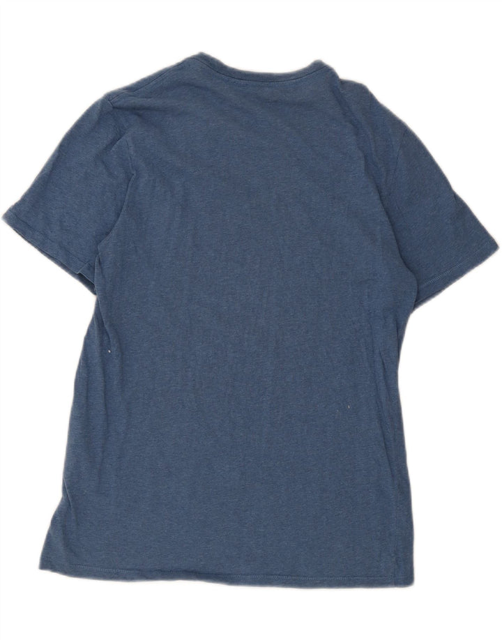 Levi's Womens Graphic T-Shirt Top UK 12 Mittelblaue Baumwolle