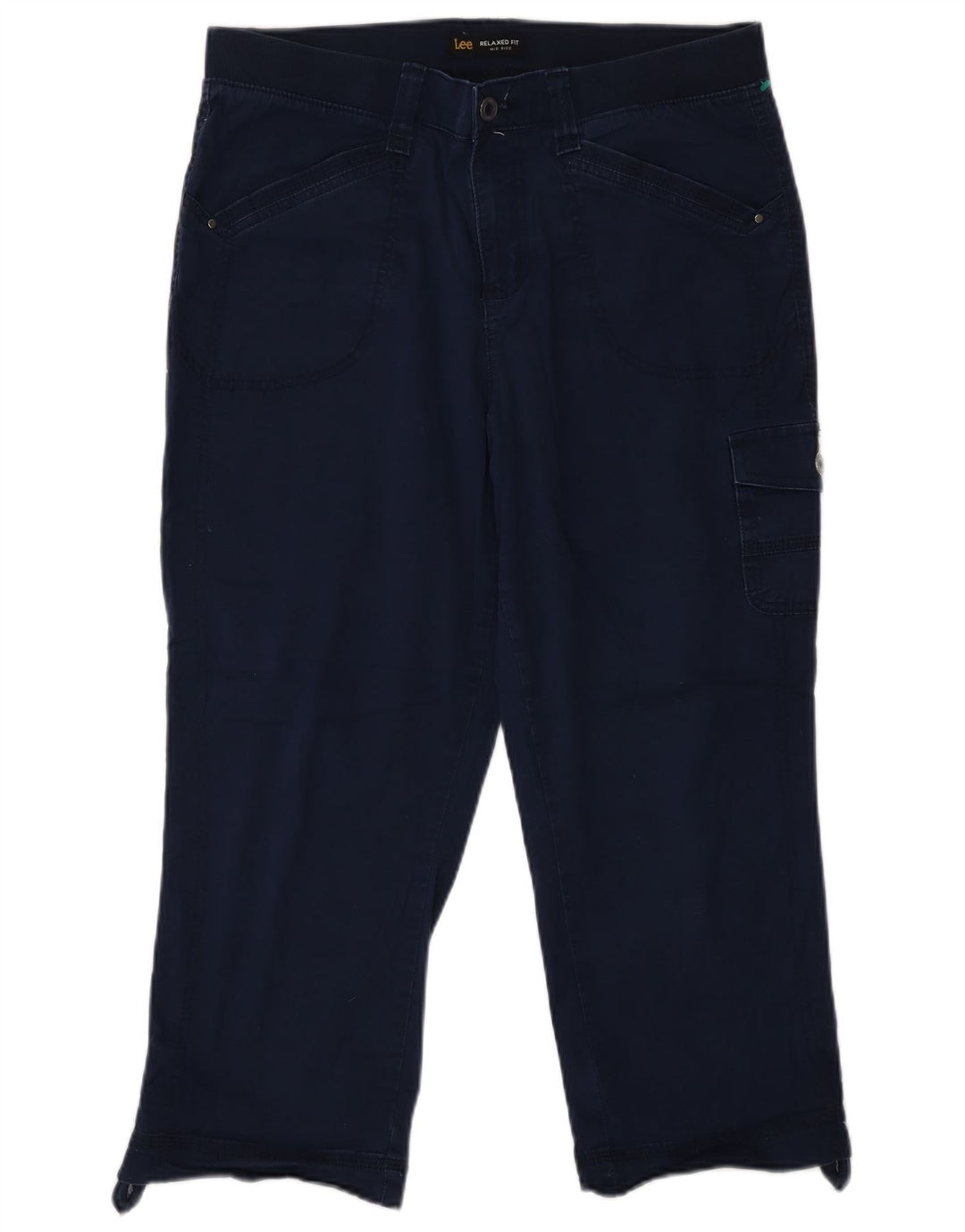 Lee Damen-Cargohose mit mittlerem Bund, US 12, Größe L, W32, L22, Marineblau