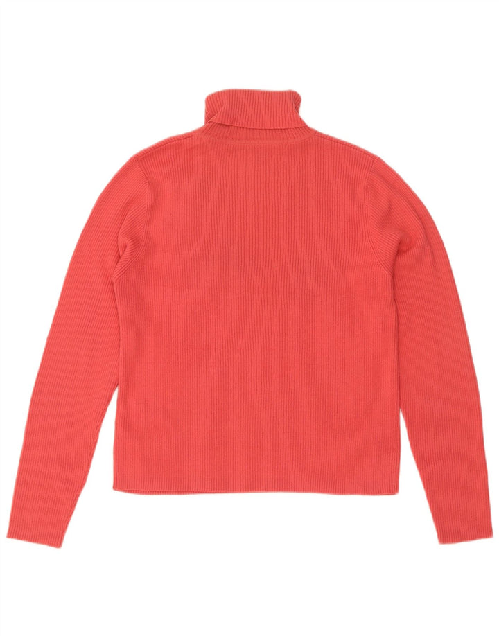 Marks & Spencer Damen Crop Rollkragenpullover Pullover UK 14 Mittelrot