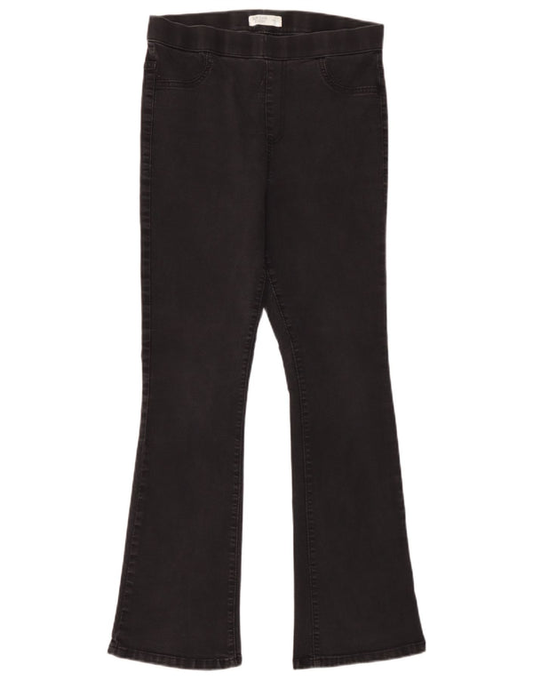 Marks & Spencer Damen Flare Slim Jegging Jeans UK 12 Medium W30 L30 Schwarz