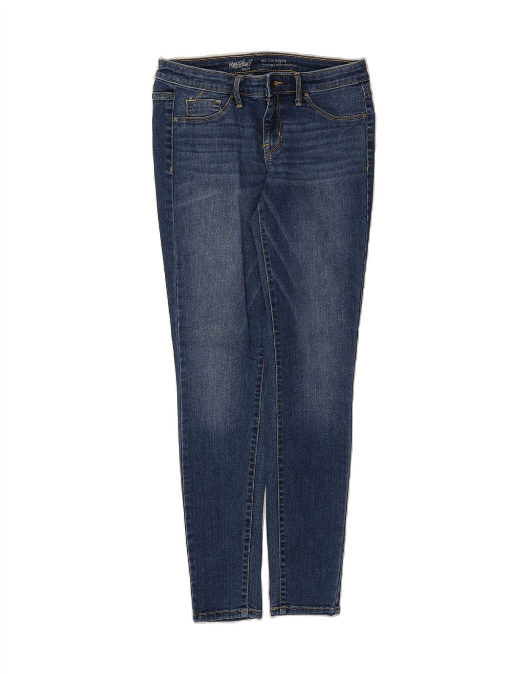 MOSSIMO Womens Mid Rise Jegging Jeans US 4 Small W27 L30 Blue Cotton Vintage Mossimo and Second-Hand Mossimo from Messina Hembry 