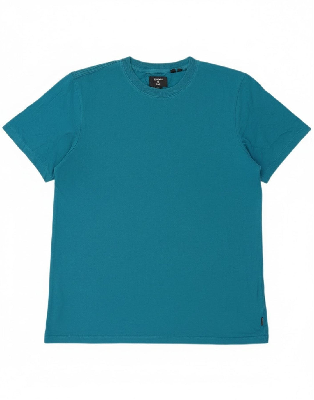 Superdry Damen T-Shirt Top Large Blau Baumwolle