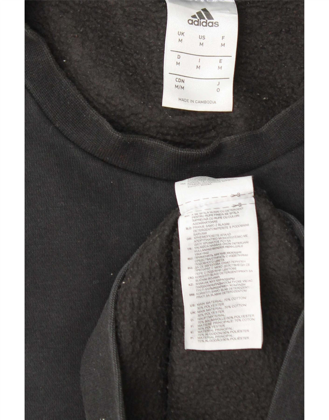 Adidas Herren Grafik-Sweatshirt-Pullover, mittelschwarz, Baumwolle