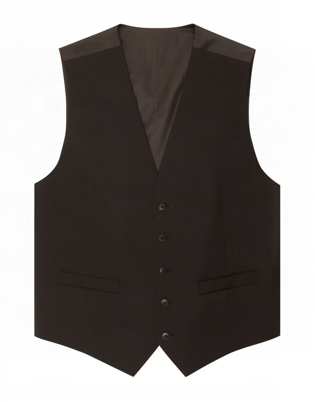 Marks & Spencer Herrenweste, groß, aus schwarzem Polyester