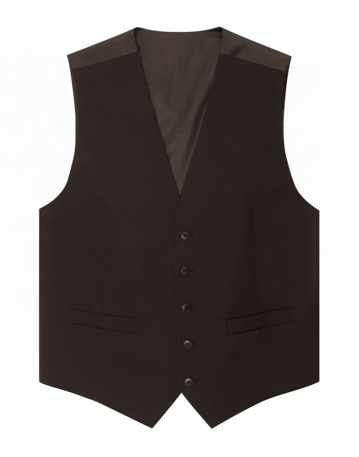 Marks & Spencer Herrenweste, groß, aus schwarzem Polyester