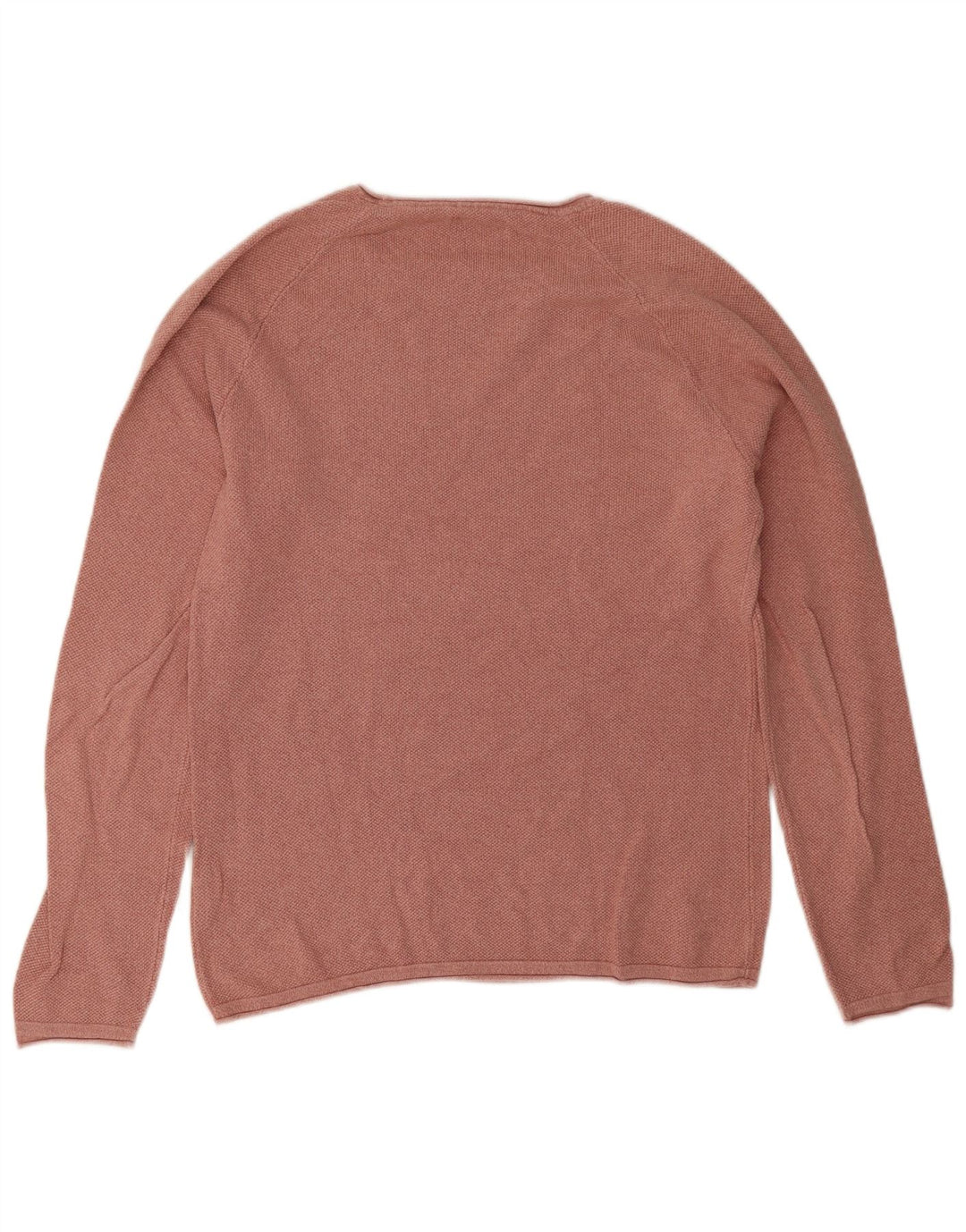 Jack & Jones Herren-Pullover mit Rundhalsausschnitt, groß, rosa Baumwolle