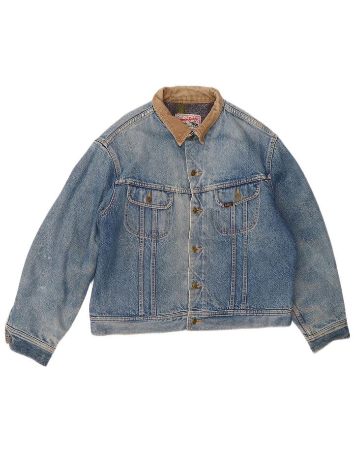 Lee Herren Jeansjacke UK 40 Large Blau