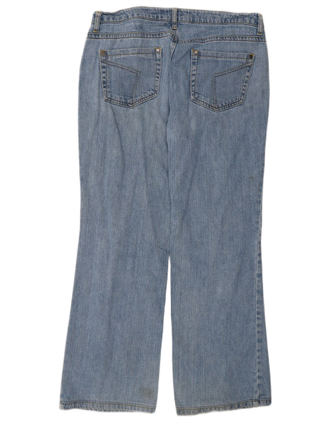 Vintage Damen Bootcut Jeans W32 L28 Blaue Baumwolle