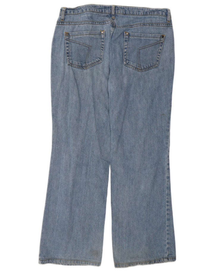 Vintage Damen Bootcut Jeans W32 L28 Blaue Baumwolle
