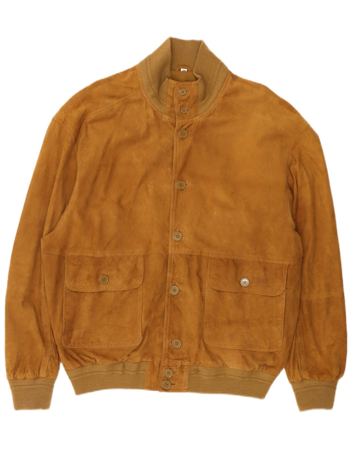 Conbipel Herren Wildleder Bomberjacke IT 56 2XL Beige Leder