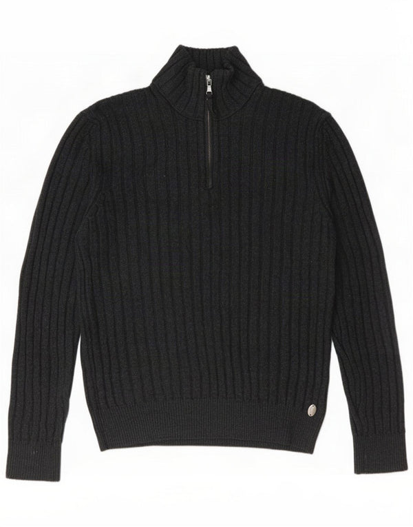 Rifle Mädchen Crop Zip Neck Pullover Pullover 14–15 Jahre 2XL Grau Acryl