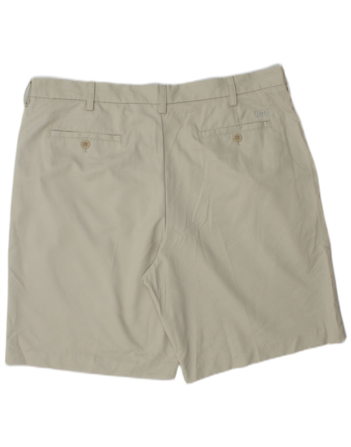 IZOD Herren Chino-Shorts W40 XL Beige Polyester