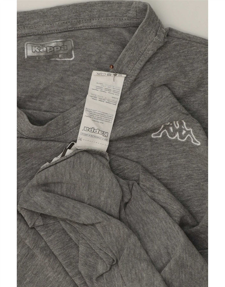 Kappa Herren T-Shirt Top Large Grau Baumwolle