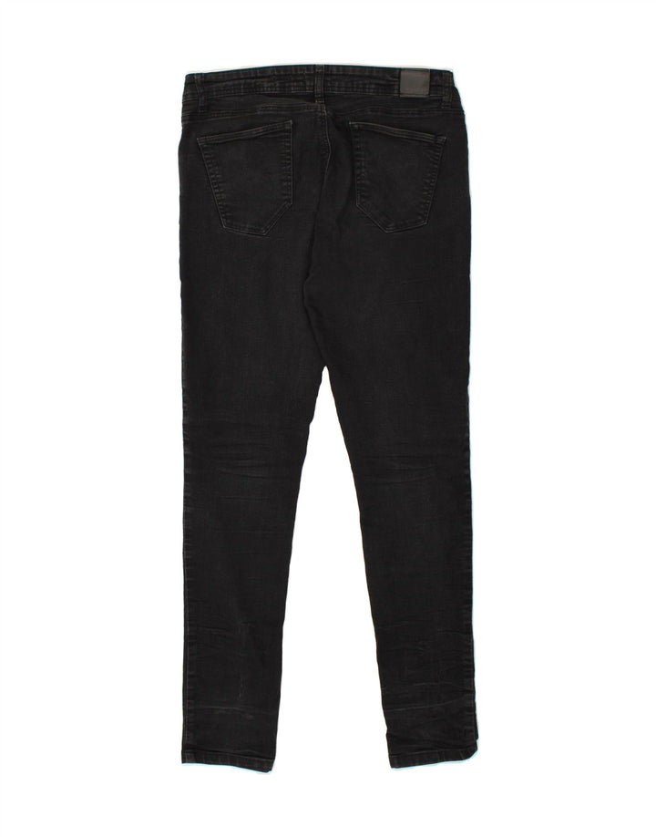 BENCH Damen Skinny Jeans W34 L34 Schwarze Baumwolle