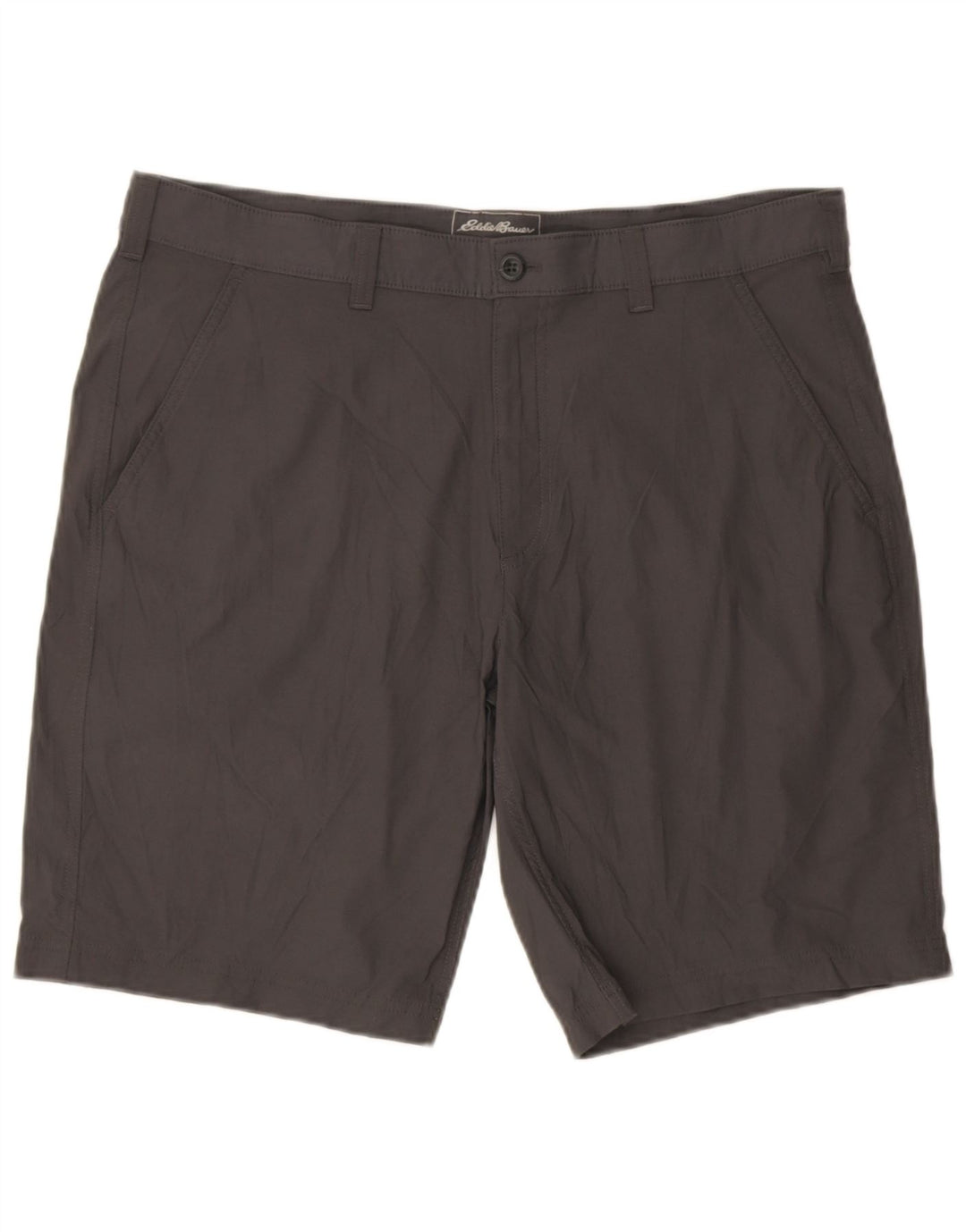 Eddie Bauer Herren Chinoshorts W38 XL Graues Nylon