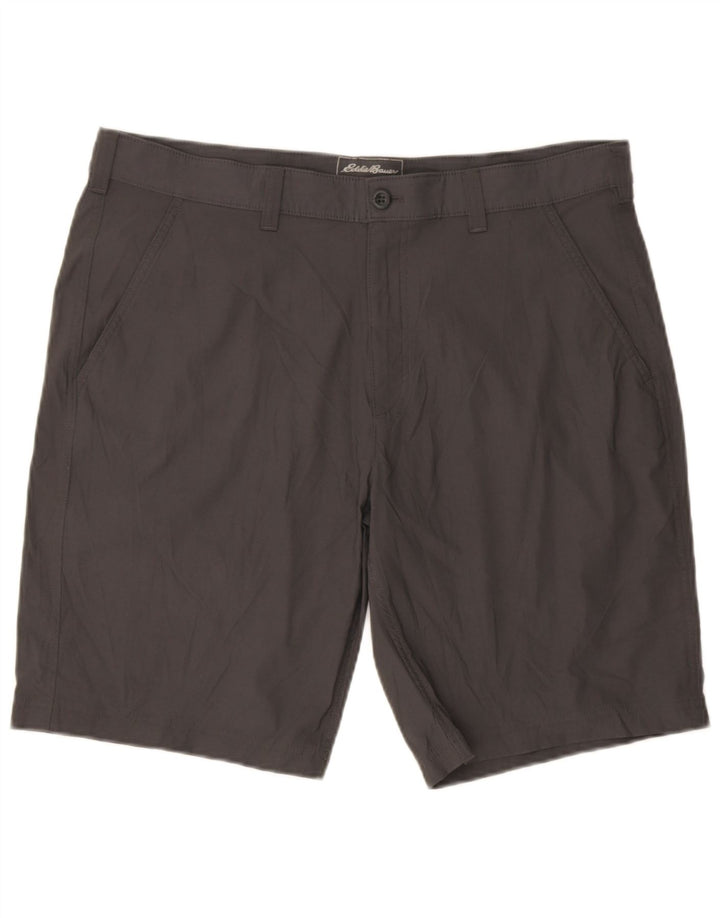 Eddie Bauer Herren Chinoshorts W38 XL Graues Nylon