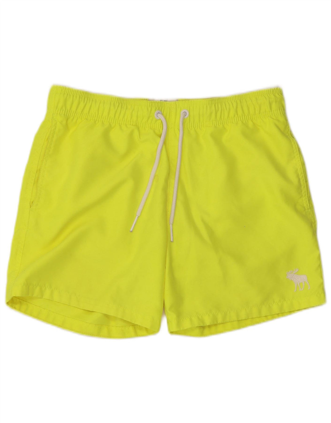 Abercrombie & Fitch Herren-Badeshorts aus mittelgelbem Polyester