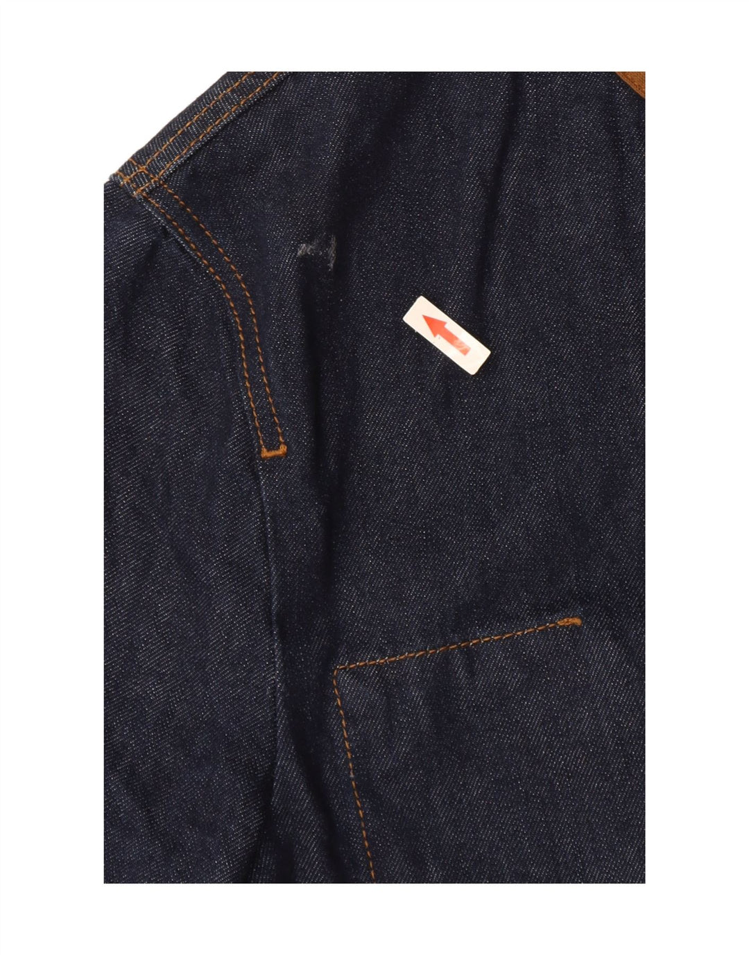 Zara Herren Jeansjacke UK 38 Mittelmarineblaue Baumwolle