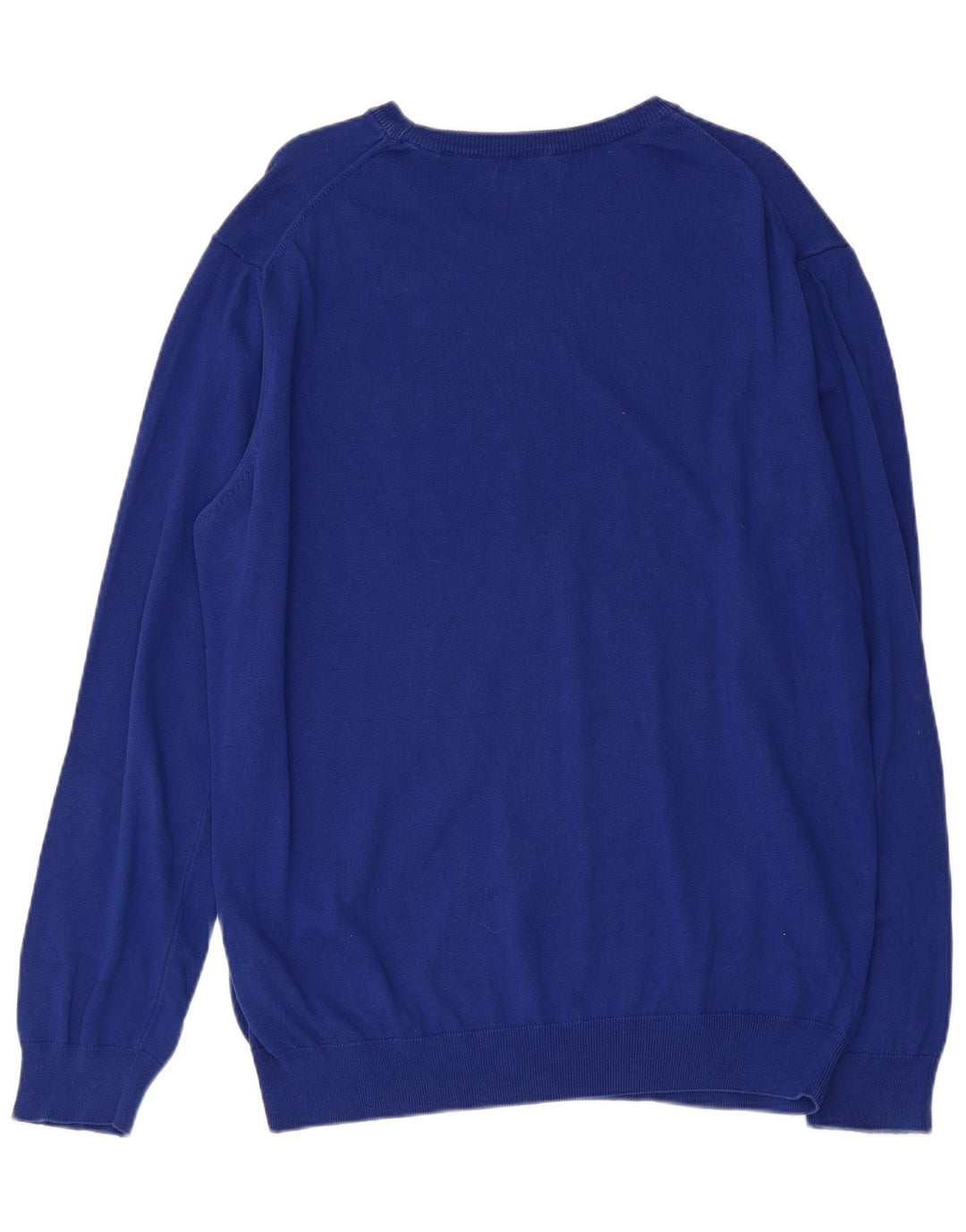 GANT Herren-Pullover mit U-Boot-Ausschnitt, XL, blaue Baumwolle