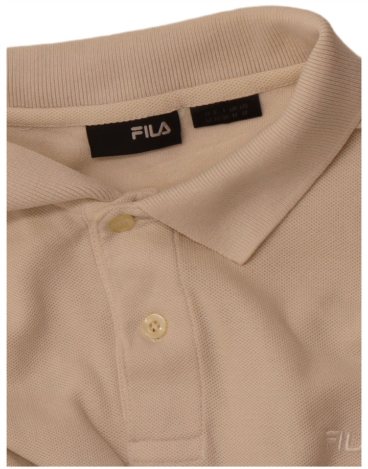 FILA Herren Langarm-Poloshirt Mittelbeige