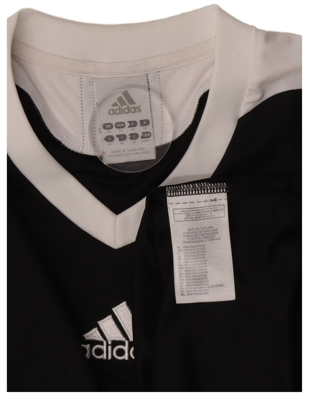 Adidas Herren Climalite T-Shirt Top Medium Schwarz Colourblock Polyester