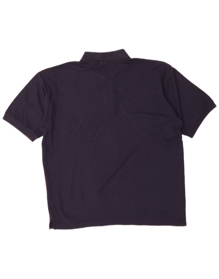 FILA Mens Polo Shirt XL Navy Blue Cotton