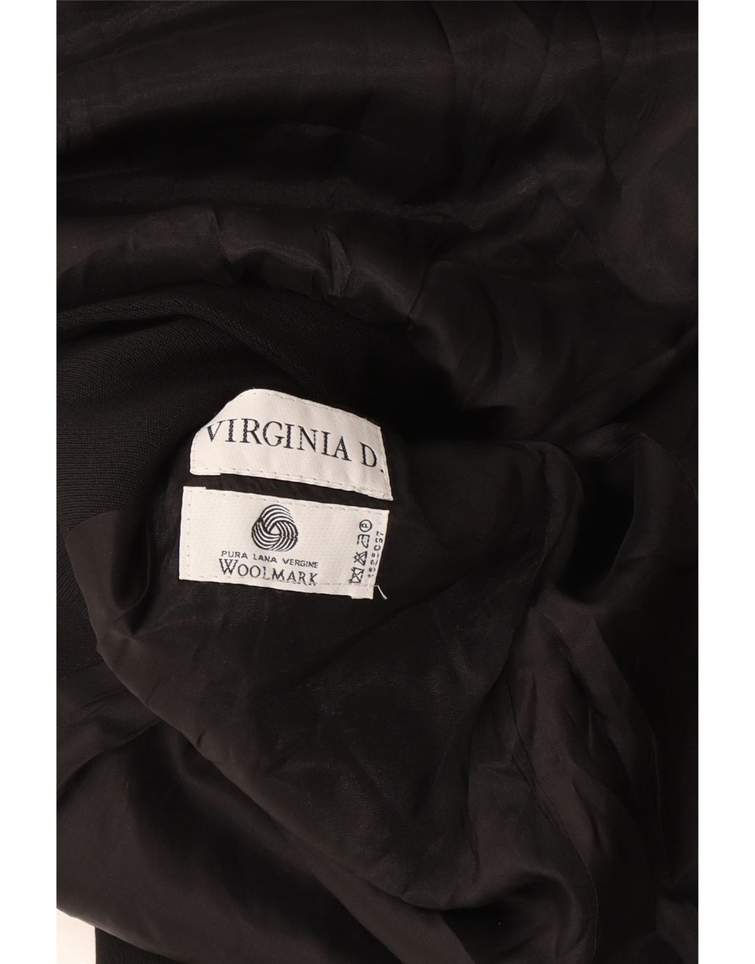 Vintage Damen Longline 4-Knopf-Blazerjacke UK 14 Medium Schwarz