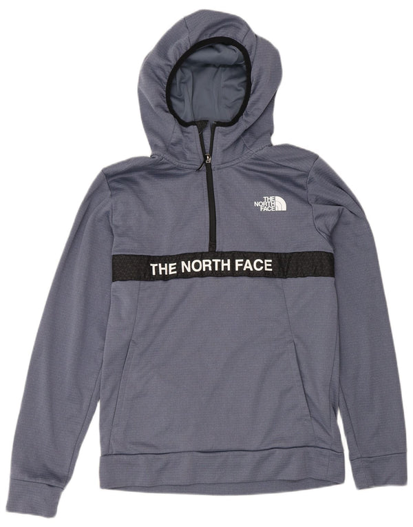 The North Face Jungen-Kapuzenpullover mit grafischem Reißverschluss, 14–15 Jahre, XL, Blau