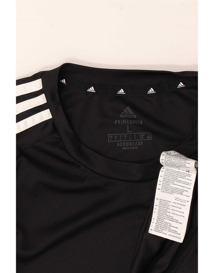 Adidas Herren Aeroready T-Shirt Top Large Schwarz Polyester