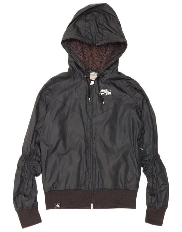 Nike Damen-Trainingsanzug mit Kapuze, Top-Jacke, UK 8/10, Größe S, Schwarz, Polyester