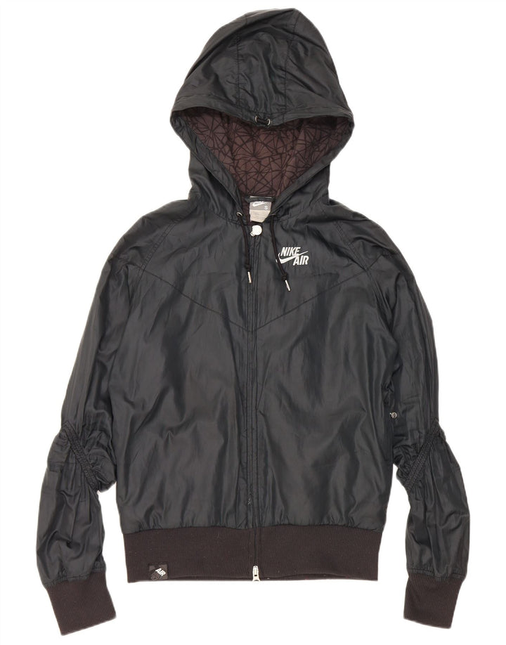 Nike Damen-Trainingsanzug mit Kapuze, Top-Jacke, UK 8/10, Größe S, Schwarz, Polyester