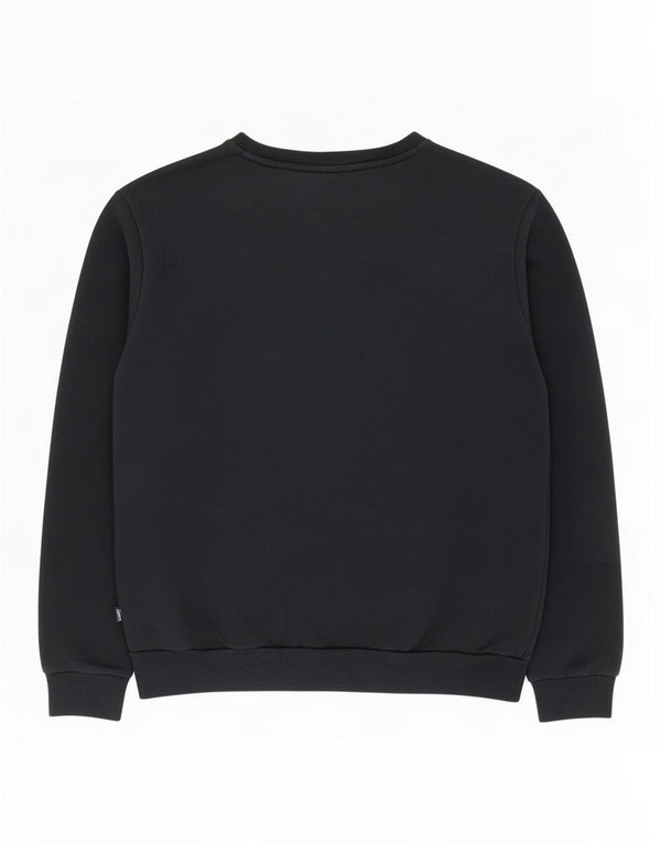 Puma Herren Grafik-Sweatshirt-Pullover aus mittelschwarzer Baumwolle