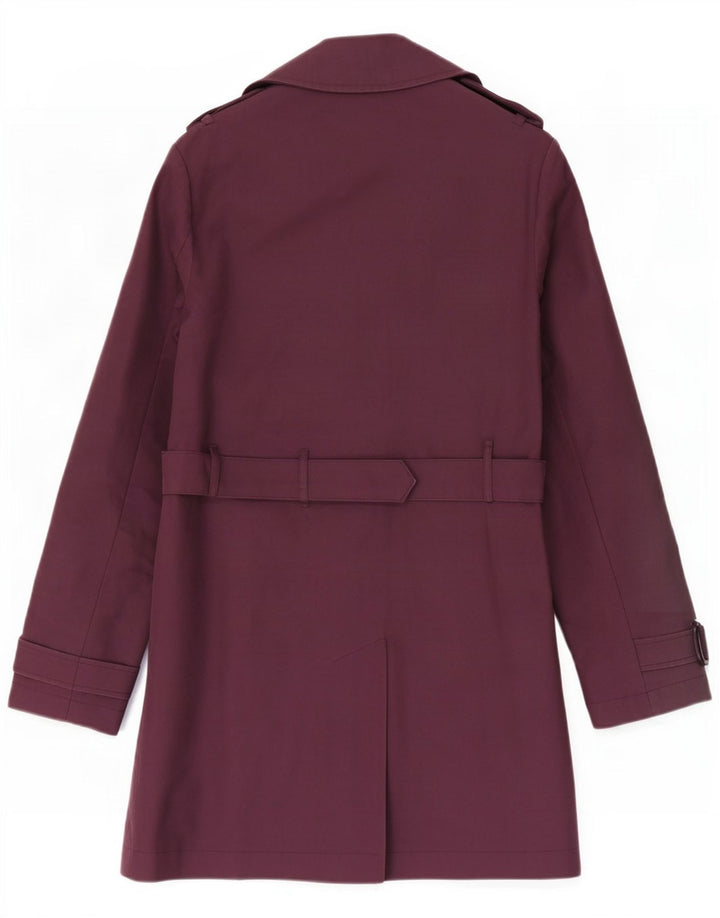 Jack Wills Damen Trenchcoat UK 10 Small Kastanienbraun Baumwolle