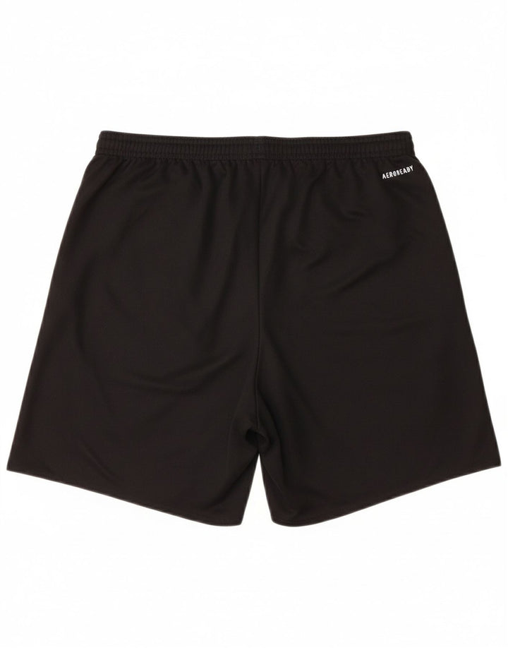 ADIDAS Womens Aeroready Sport Shorts UK 12 Medium Black Polyester
