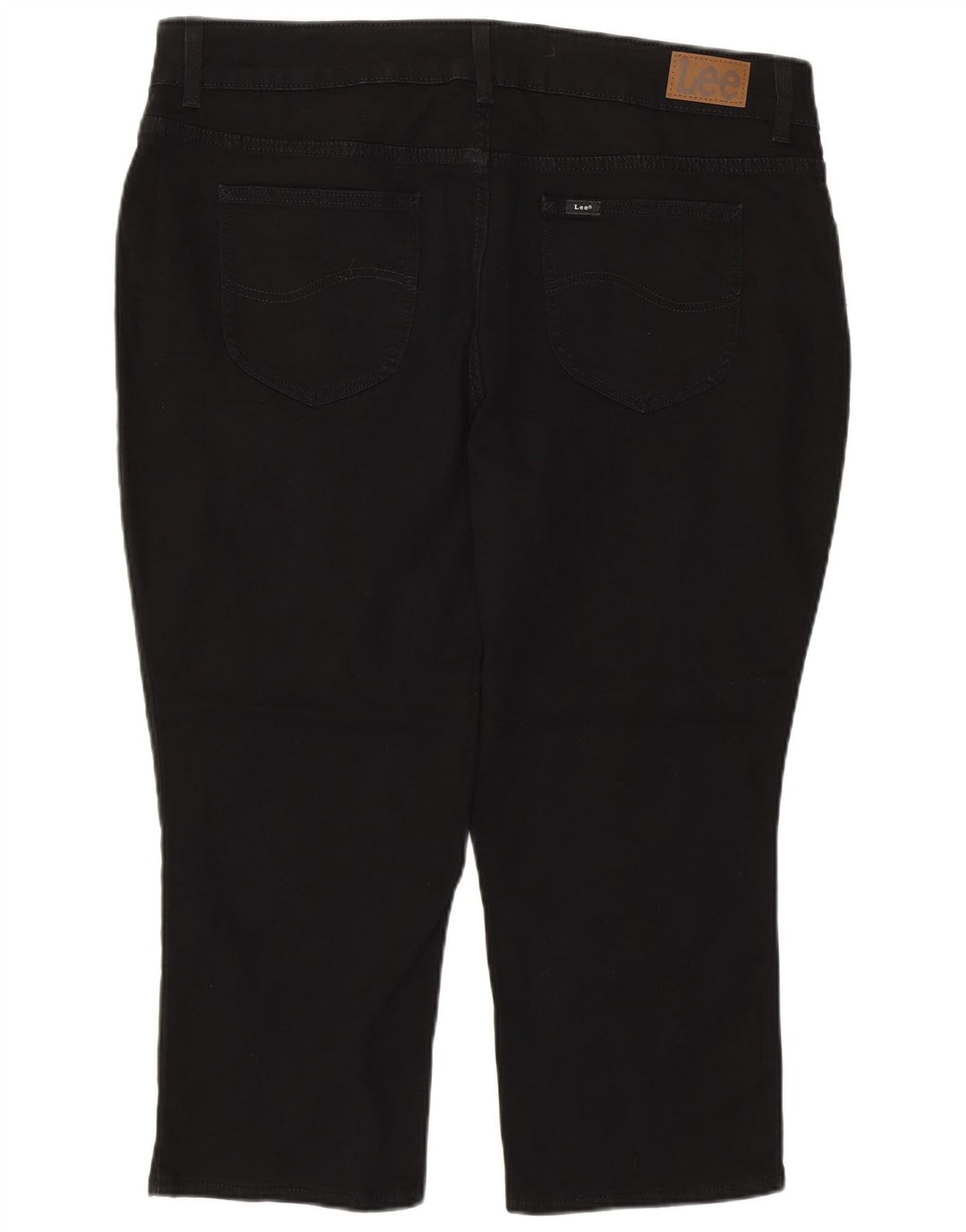 Lee Damen-Caprihose mit mittelhohem Bund und normaler Passform, US 20, 3XL, W40, L22, Schwarz