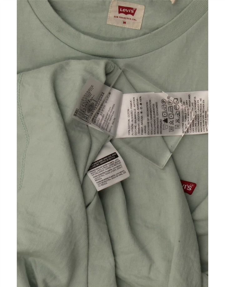 Levi's Herren-T-Shirt-Oberteil aus mittelgrüner Baumwolle