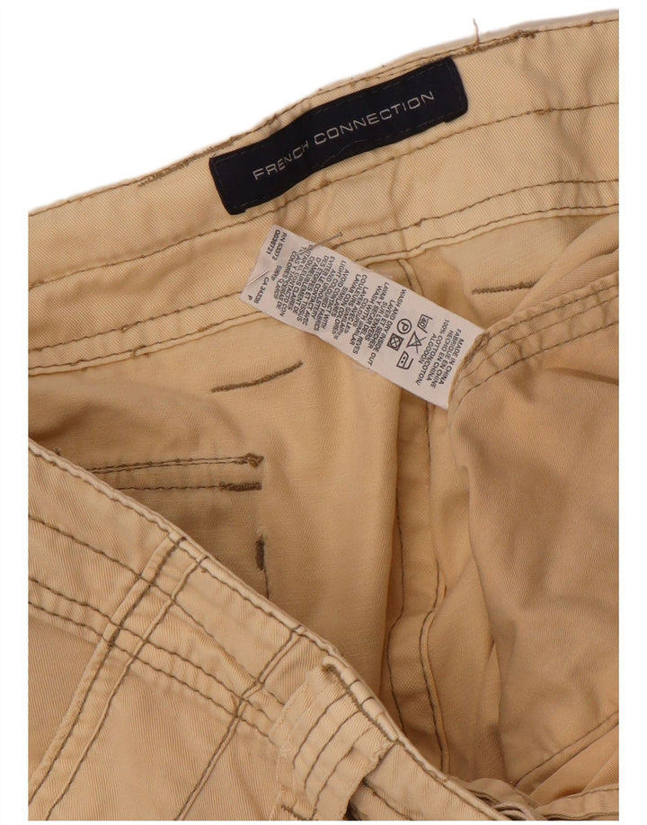 French Connection Herren Cargoshorts W38 XL Beige Baumwolle