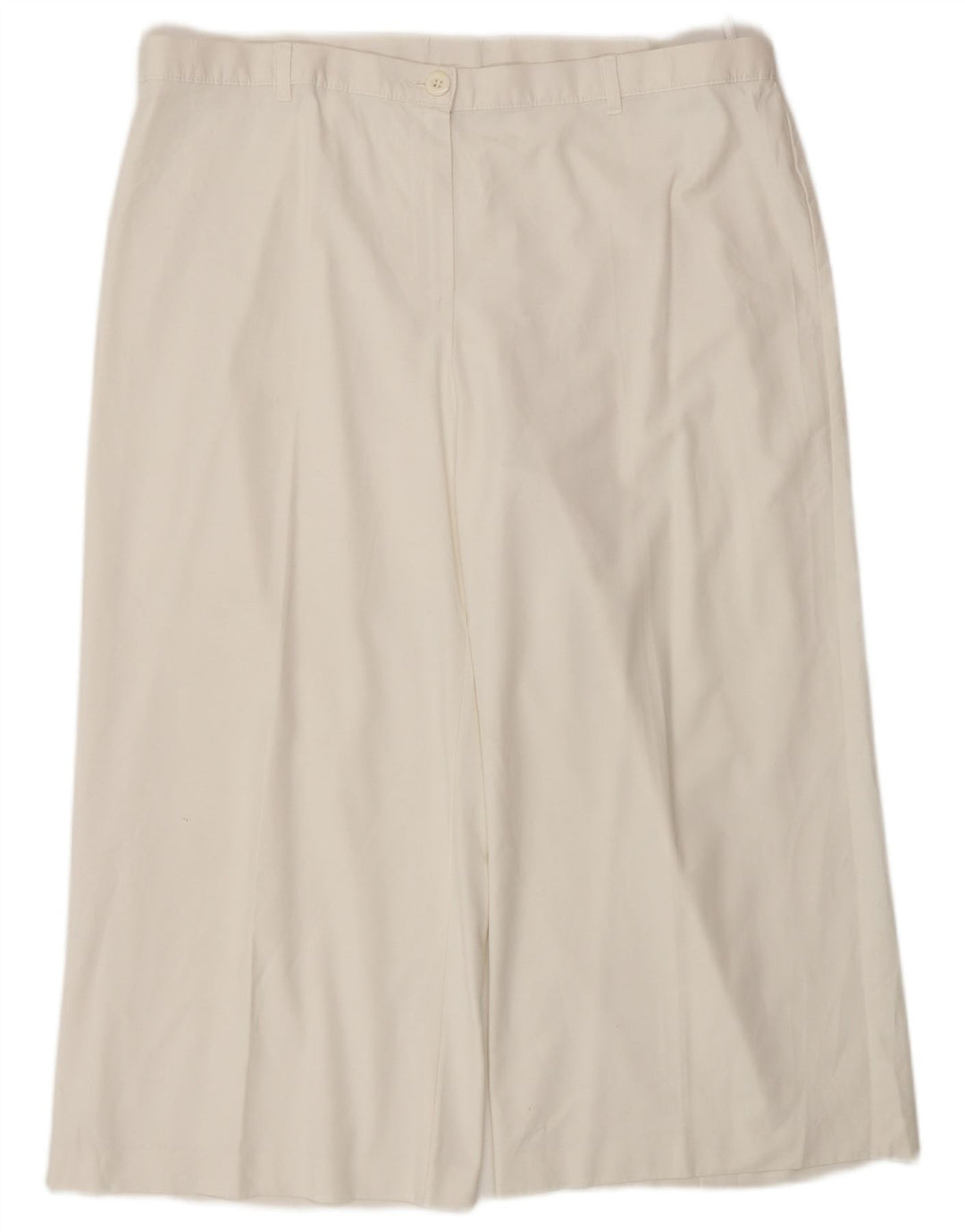 Marks & Spencer Damen-Caprihose mit hoher Taille, W38, L22, Weiß