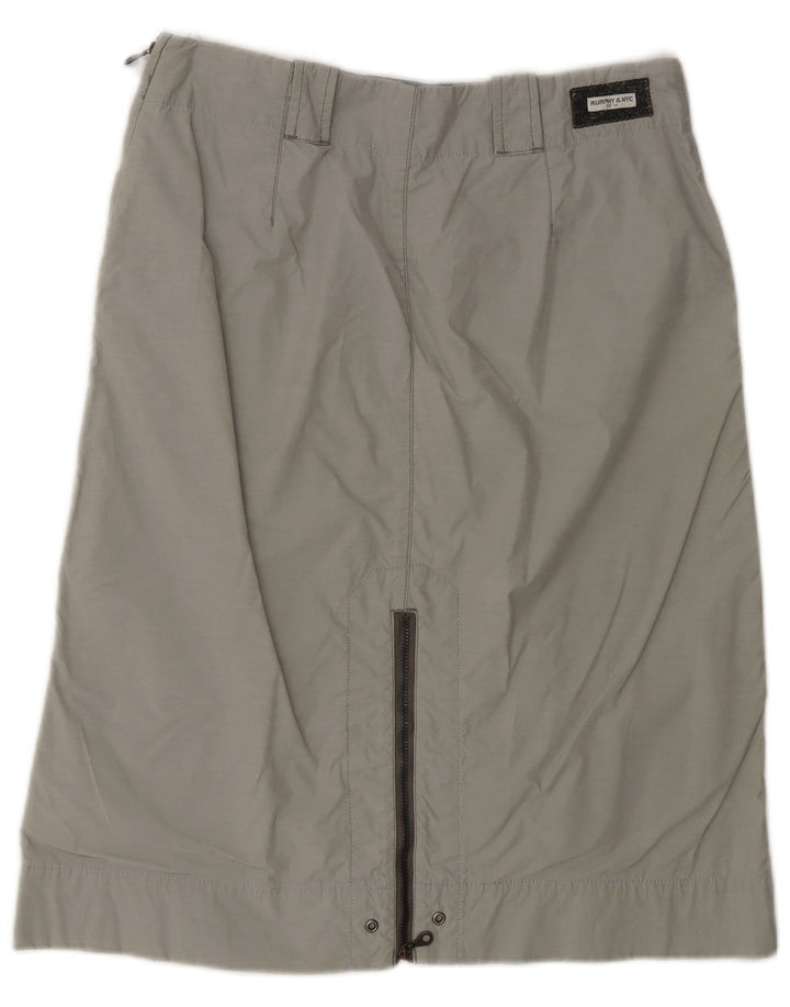 Gerader Rock für Damen von Murphy & Nye, W29, mittelgraue Baumwolle