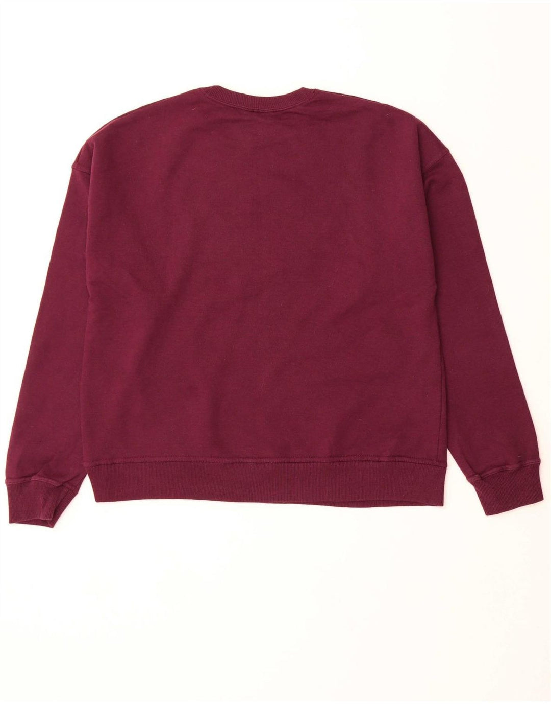 CHAMPION Womens Sweatshirt Jumper UK 14 Medium Maroon Cotton