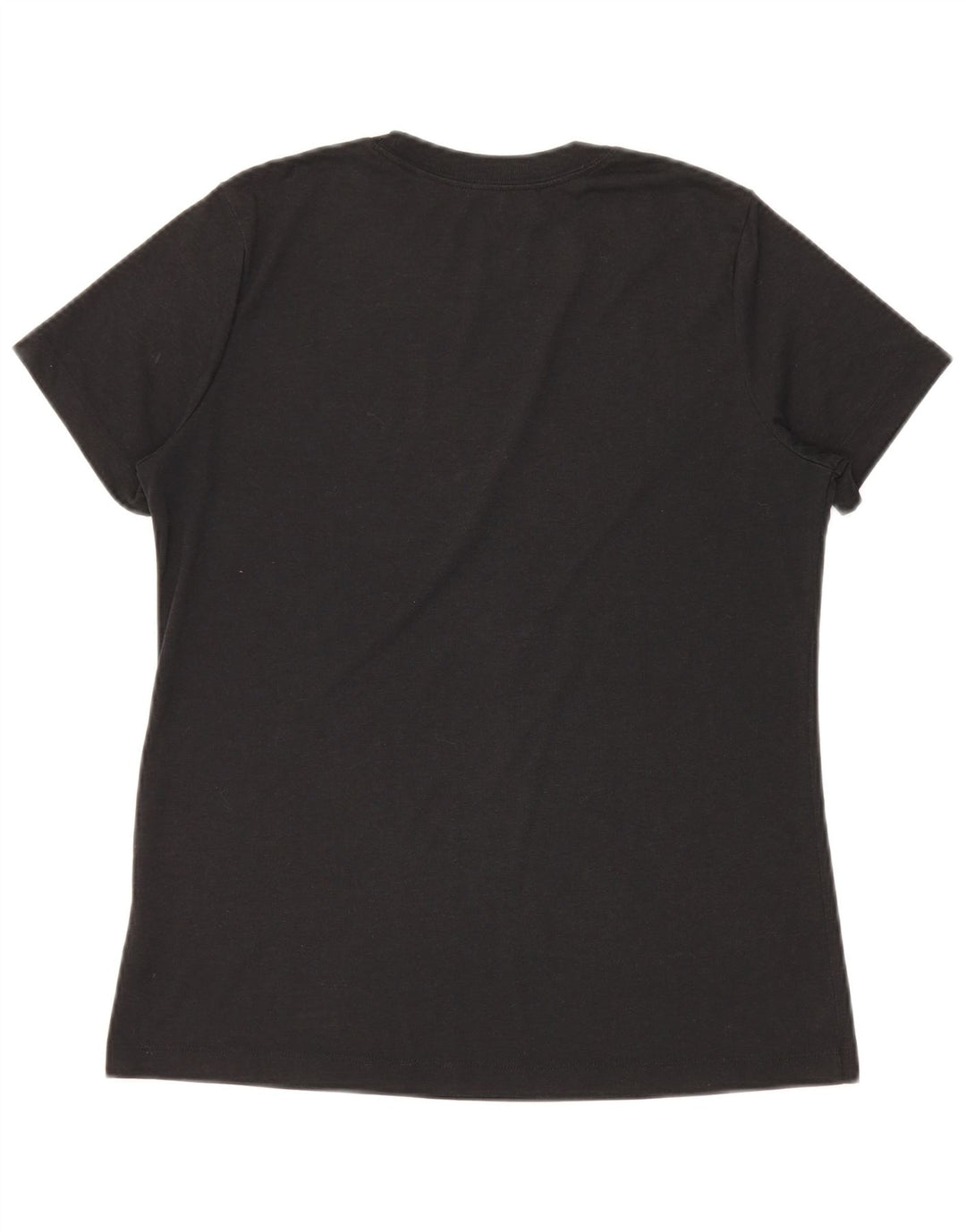 Nike Damen Dri Fit Graphic T-Shirt Top UK 14 Mittelschwarzes Polyester